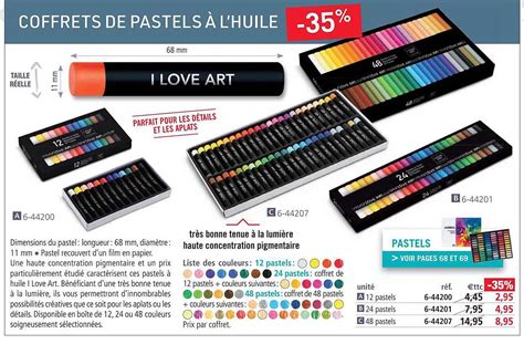 Promo Coffrets De Pastels L Huile Chez Le G Ant Des Beaux Arts