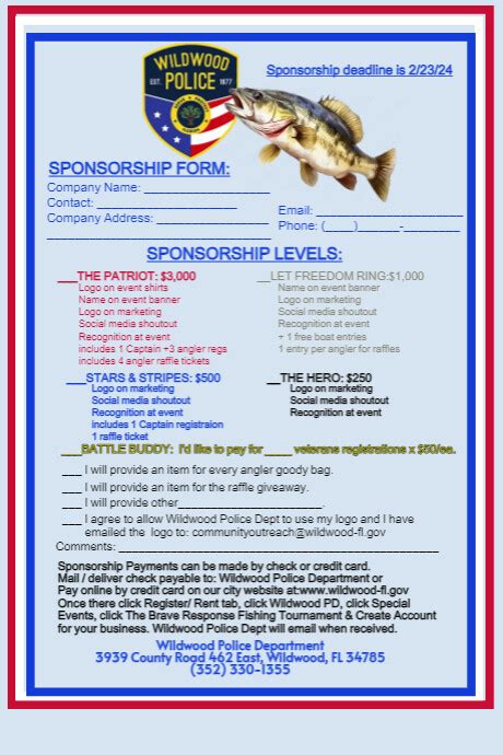 Bass Fishing Tournament Sponsorship 2024 Postermywall