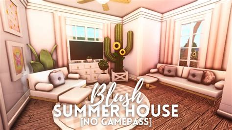 Roblox Bloxburg Blush Summer Beach House No Gamepass Tour