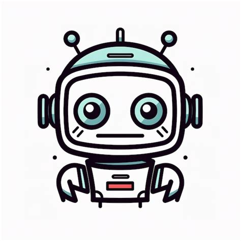 Premium AI Image | cute robot illustration