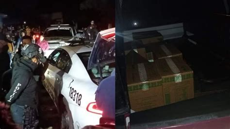 Detienen y separan del cargo a policías de Puebla por robo a camión en