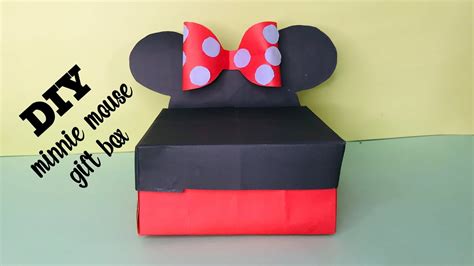 Diy Minnie Mouse Gift Box How To Make Gift Box Easy Paper Crafts