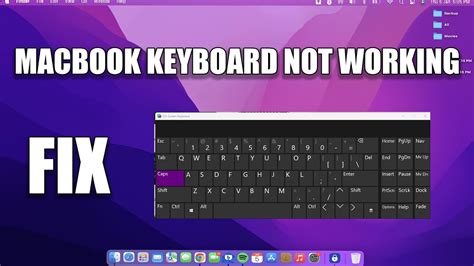 How To Fix Macbook Keyboard Not Working Youtube