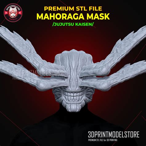 Mahoraga Jujutsu Kaisen Cosplay Mask - 3D Print Model | 3D Print Model ...