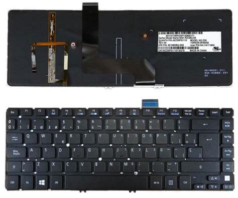 Teclado Para Port Til Acer Aspire M T M Pt Retroiluminado