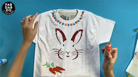 Easter Bunny T Shirt Printing Kit Follow Along Painting Youtube