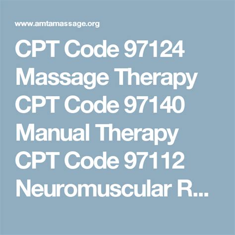 Cpt Code Massage Therapy Cpt Code Manual Therapy Cpt Code