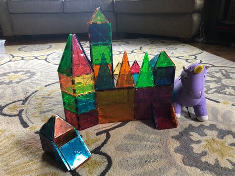 Magna tile castle! | Magnetic tiles, Infant activities, Toddler fun