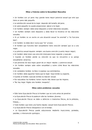 Listado Mitos Sexuales PDF