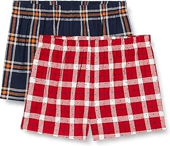 Iris Lilly Women S Flannel Pyjama Shorts Pack Of 2 Navy Red