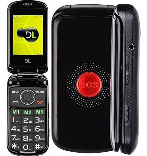 Celular Para Idosos Dl Yc130 Tela 2 4 Dual Rádio Botão Sos Frete grátis