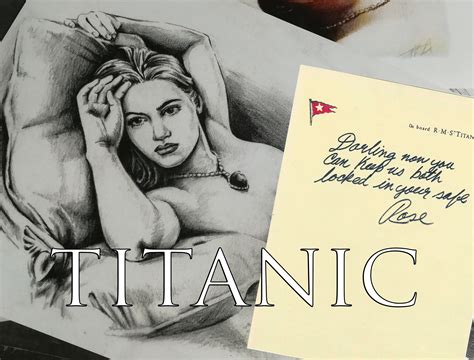 TITANIC Rose croquis et note à Cal Art PRINT Kate Winslet | Etsy