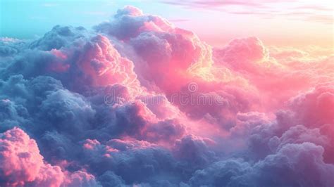 Soft Dreamy Color Clouds With Smooth Transitions Providing A Calm And