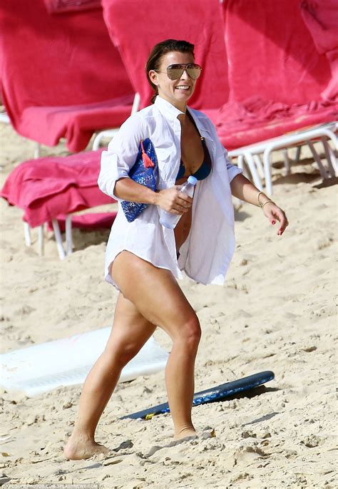 Coleen Rooney Wears A Skimpy Bikini In Barbados Daily Mail Online