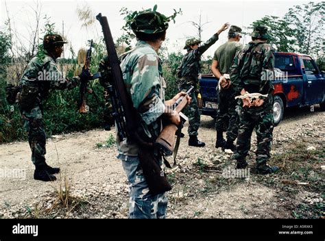 Cuban Exile Community Miami Members Of Alpha 66 During Training