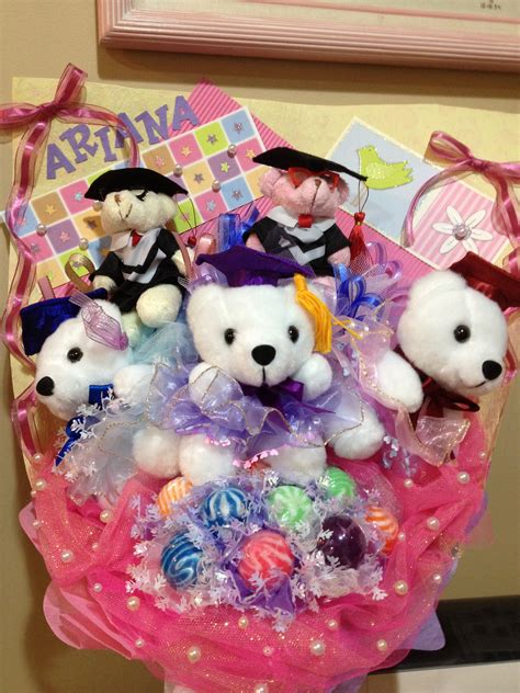 Graduation Teddy Bear Bouquet Atelier Yuwa Ciao Jp