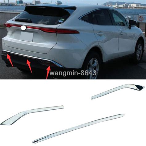 Fit For Toyota Venza Abs Chrome Rear Bumper Molding Trim Strip