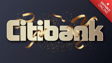 Citibank Confetti A O Nuevo Fuente Editable Generador De Efectos De