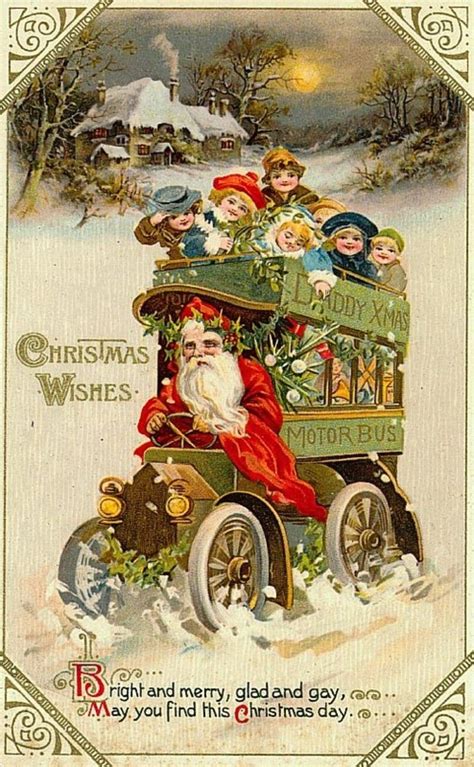 Carte Postale Ancienne Noel Bookendsetc