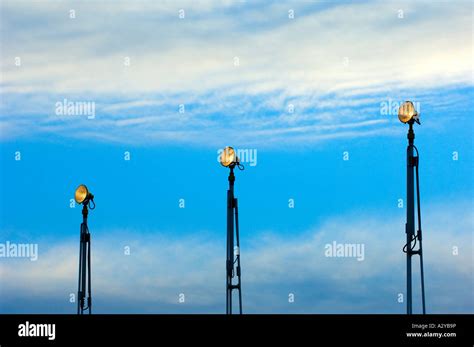 Airport Guiding Lights Stock Photo Alamy