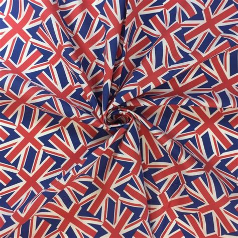 Union Jack Fabric - Pure Cotton, UK Printing | Wave The Flag Small