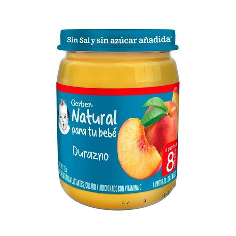 Papilla Gerber Cosecha Natural Etapa 3 Durazno 170 G Walmart