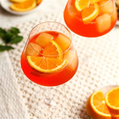 Summertime Orange Aperol Spritz Suebee Homemaker