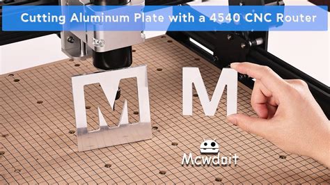 Cutting 5mm Aluminum Plate With A Mcwdoit 4540 500W Big Power CNC