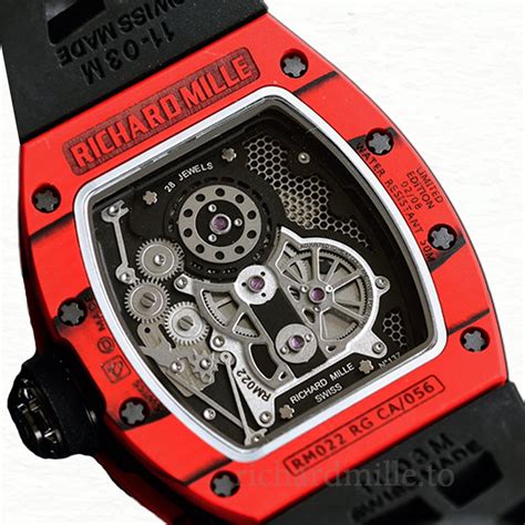 Richard Mille Rm Automatic Men Black Dial Rubber Band Richard