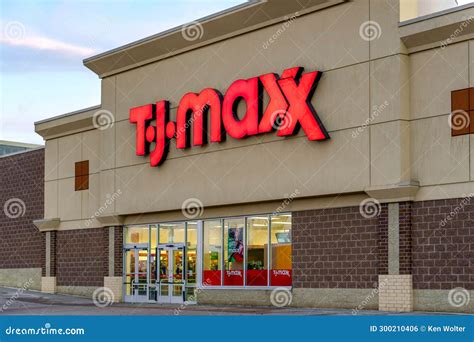 Tj Maxx Retail Store Exterior And Trademark Logo Editorial Photo