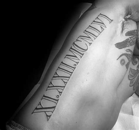 100 Roman Numeral Tattoos For Men - Manly Numerical Ink Ideas