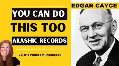 YOU CAN DO THIS TOO AKASHIC RECORDS EDGAR CAYCE YouTube