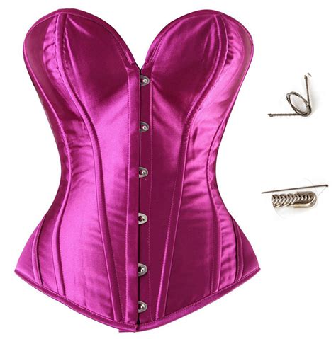 Metal Boned Corset Purple N2924