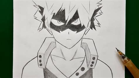 How To Draw Katsuki Bakugo My Hero Academia Katsuki Stepbystep Youtube