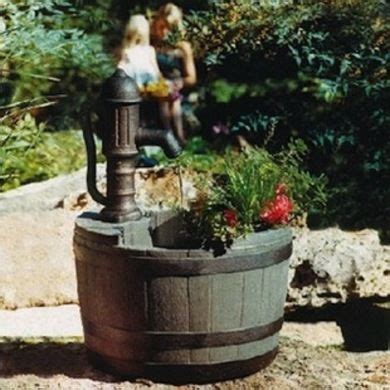 Garden Fountains Bob Vila Whiskey Barrel Fountain Whiskey Barrel