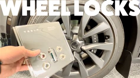 How To Install Wheel Locks On A Tesla Model X Youtube