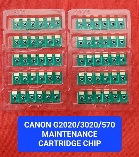 Canon Mc G02 Maintenance Cartridge Chip Model Name Number G2020 3020