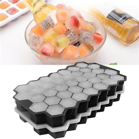 Creative Silicone DIY Honeycomb Ice Cube Tray Mold Home Bar Party