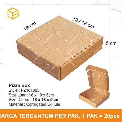 Jual Terkeren Se Ri Dus Pizza Box Kotak Packing Karton Corrugated