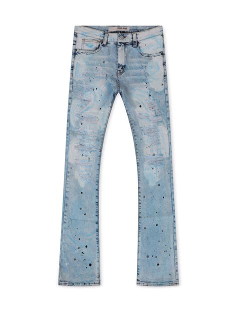 Armor Jeans Stacked Denim Blue Stain Denim Exchange