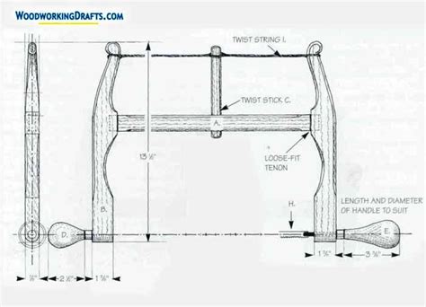 Diy Wooden Bow Saw Plans Blueprints