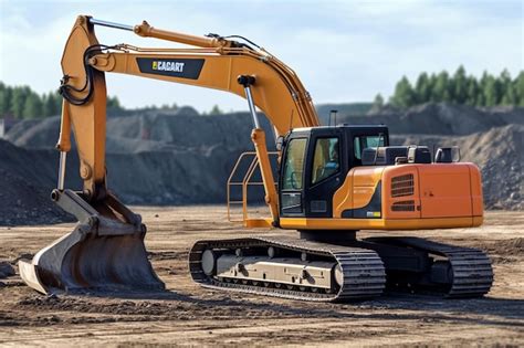 Premium Photo Excavator Construction Machine