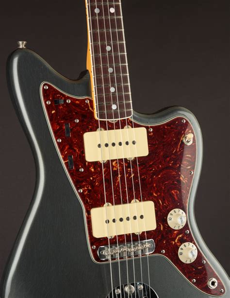 Fender Cs Jazzmaster Aged Charcoal Frost Metallic The Music Emporium