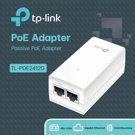 TP Link รน TL POE2412G 24V Passive PoE Injector Adapter Lazada co th