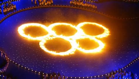 2028 Summer Olympics opening ceremony stage Olympic rings at SoFi ...