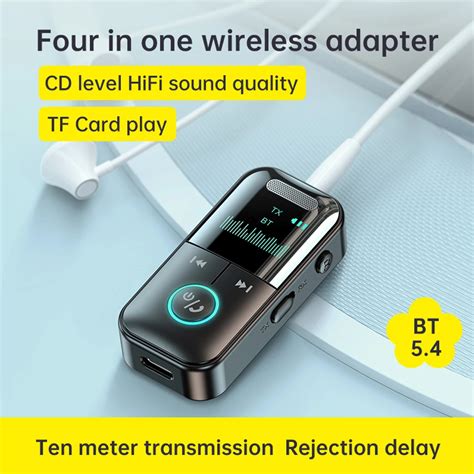 Bluetooth 5 4 Adapter Transmitter Receiver Wireless Audio For Car Music