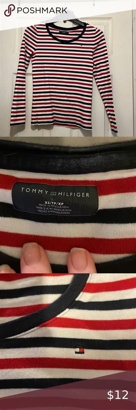 Tommy Hilfiger Redwhiteblue Long Sleeve Shirt