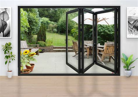 Aluminium Bifold Door Mm Anthracite Grey Left