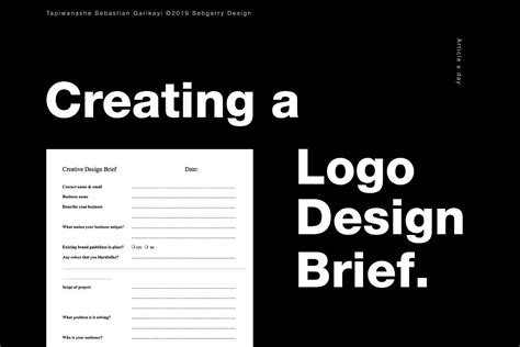 Logo Design Brief Example