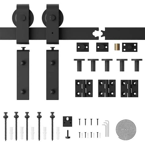 Winsoon In Bi Fold Sliding Barn Door Hardware Track Kit For